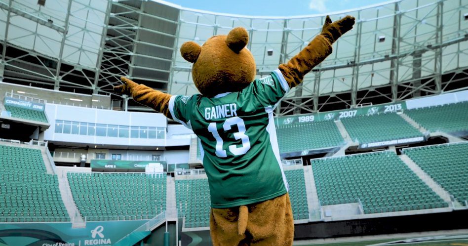 Gainer in the stadium